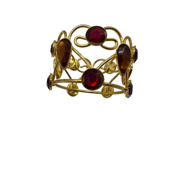 4 Goldstone Jeweled Napkin Holders - Picture 8 of 10